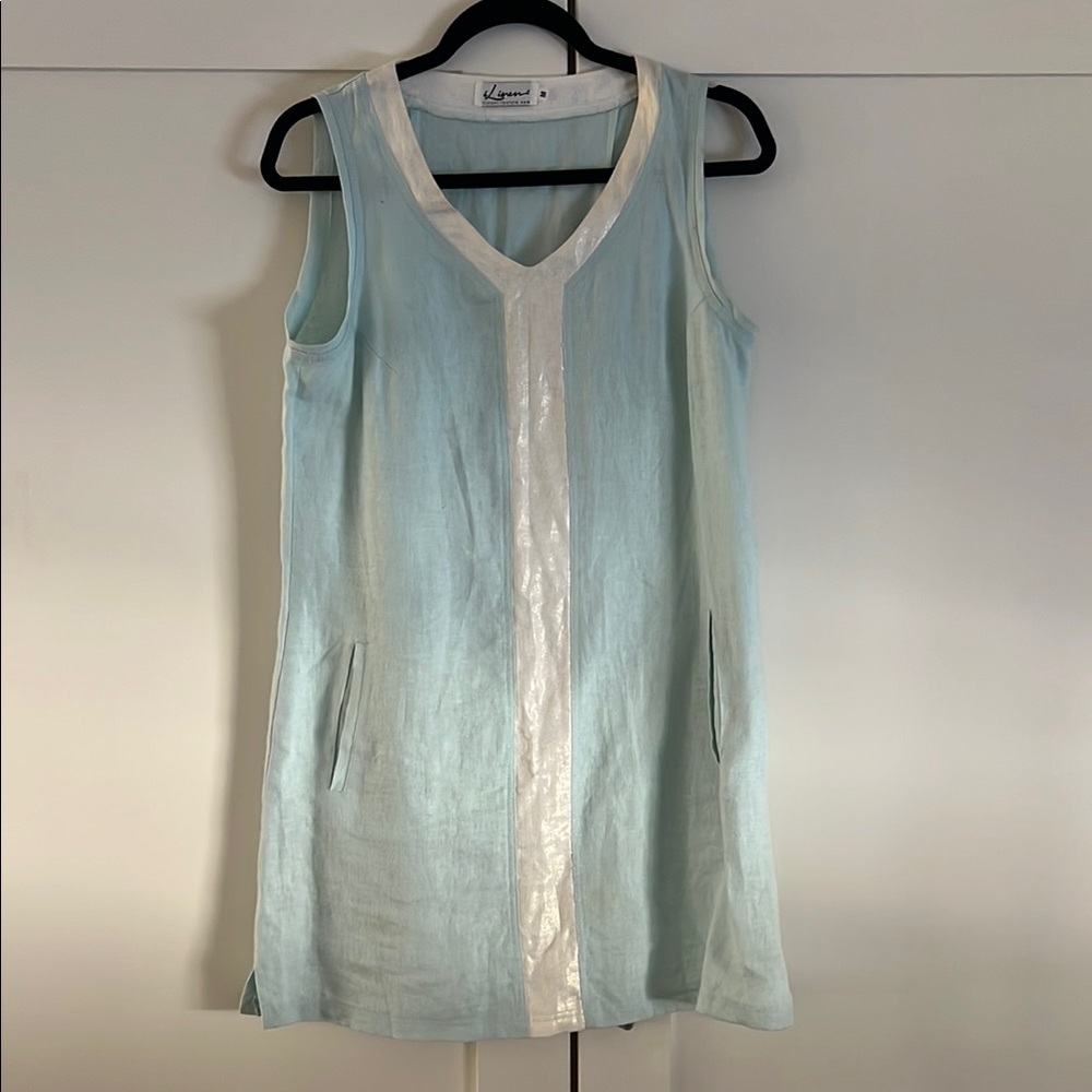 Sleeveless Linen Mini Dress